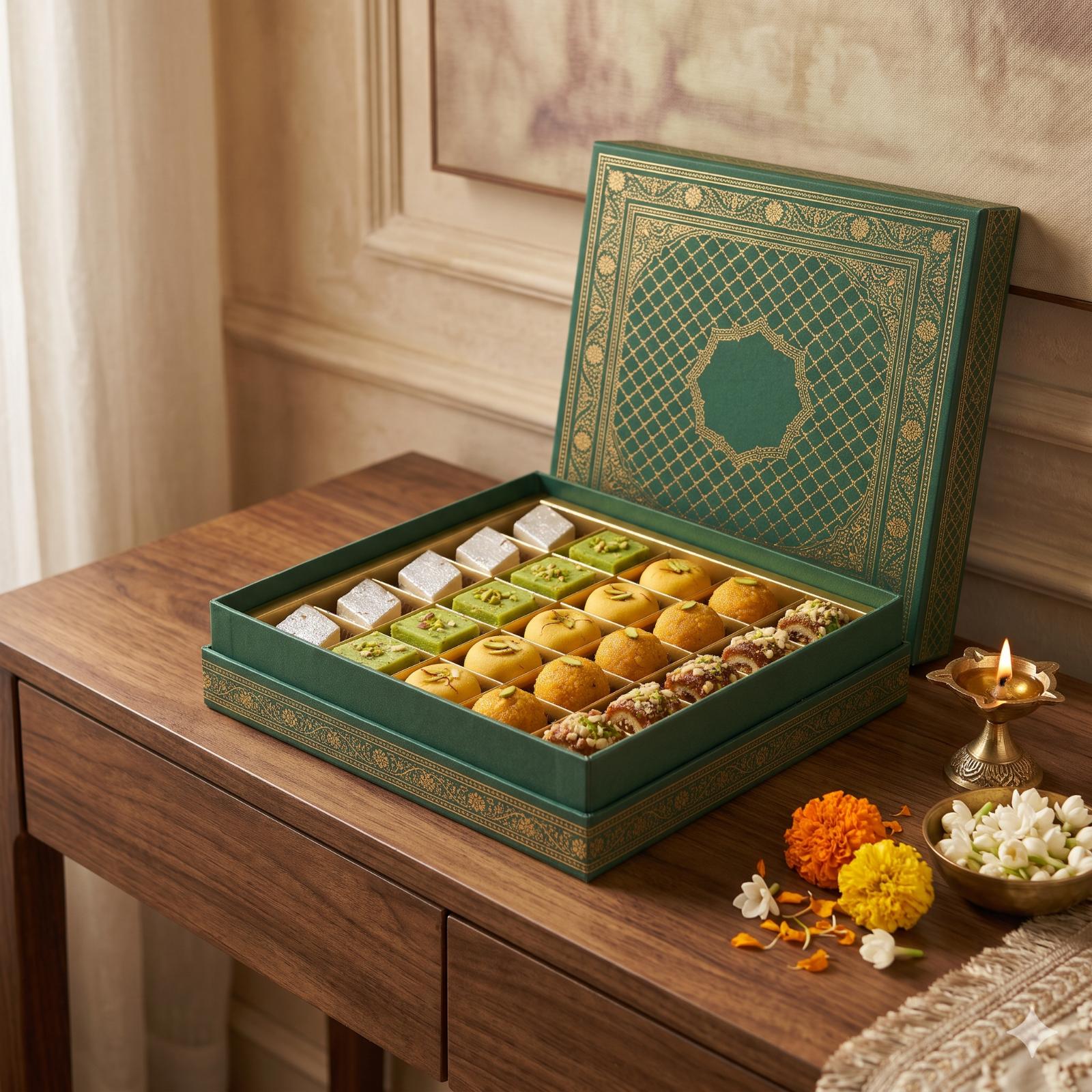 Royal Emerald Premium Mithai Gift Box