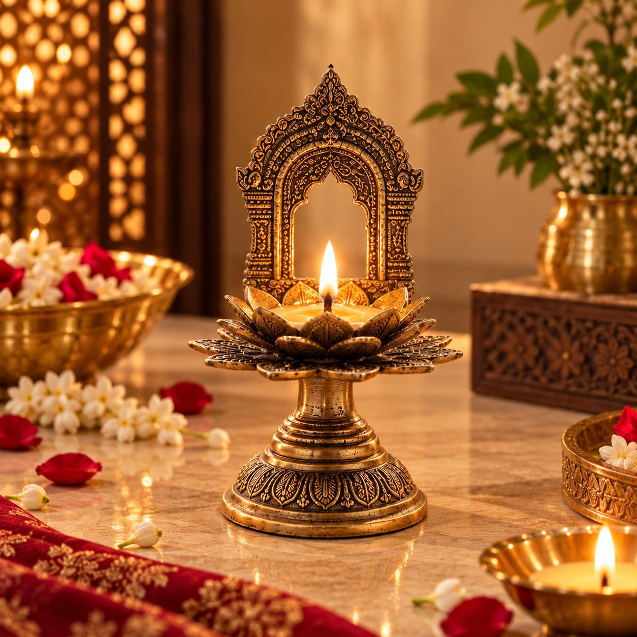 Premium Handcrafted Brass Diya